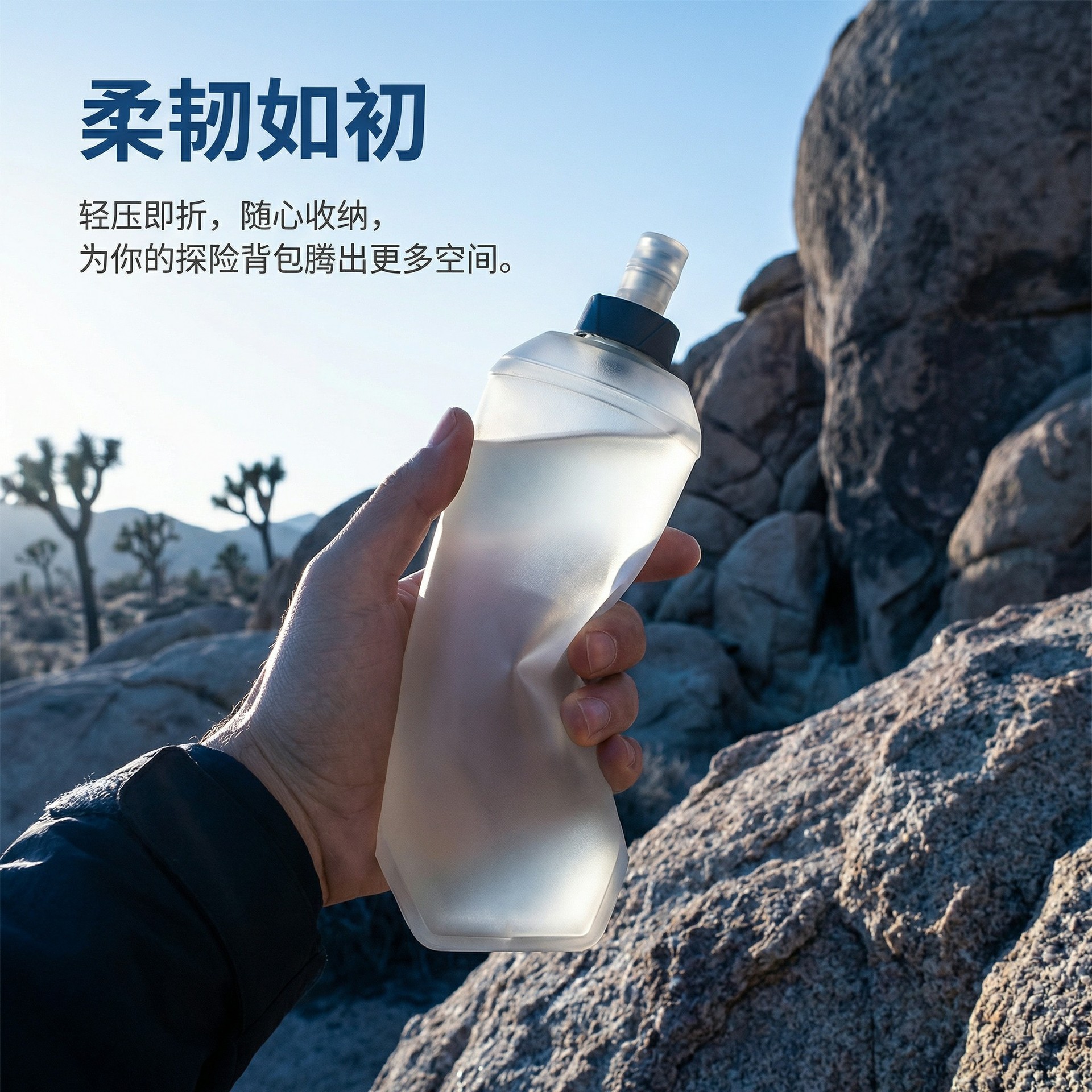 TPU 軟質摺疊水壺 戶外運動環保旋轉水瓶
