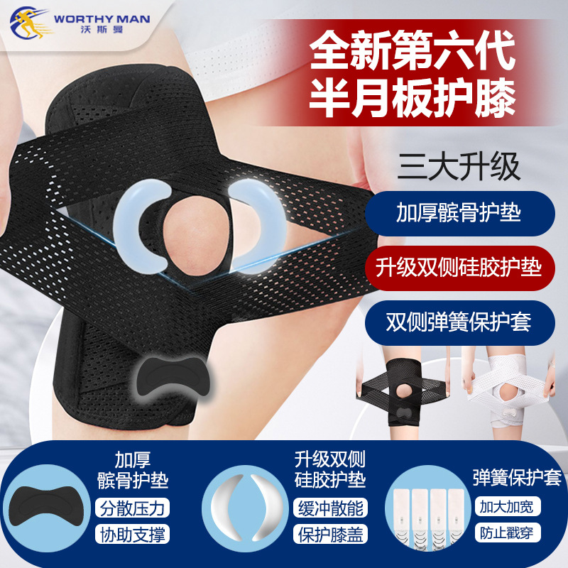 日本第六代透氣護膝 輕薄跑步登山